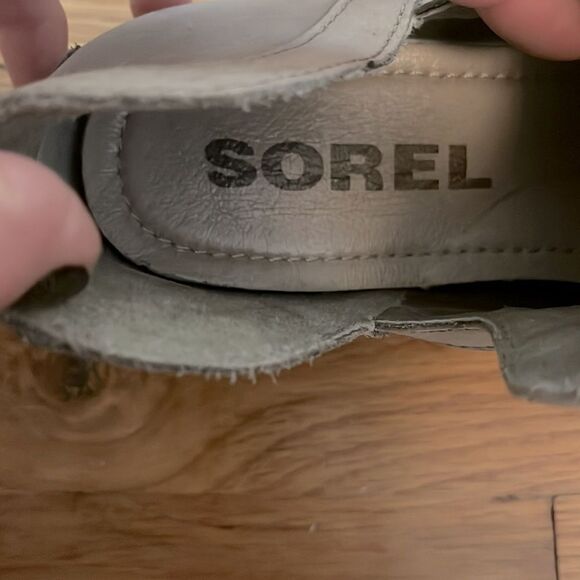 Sorel Gray Ankle Boots with Elastic Panels size 7 - Picture 7 of 10